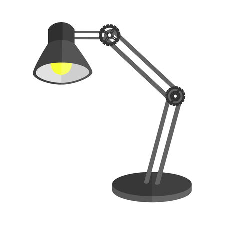 desk lamp with black colorのイラスト素材