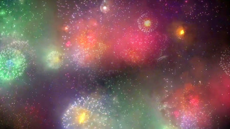 Colorful firework background.の写真素材