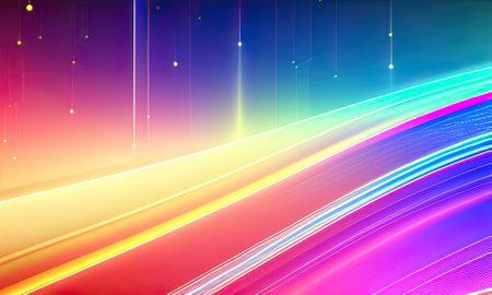 Data transfer technology concept abstract futuris wallpaper background,Generative AI.の素材