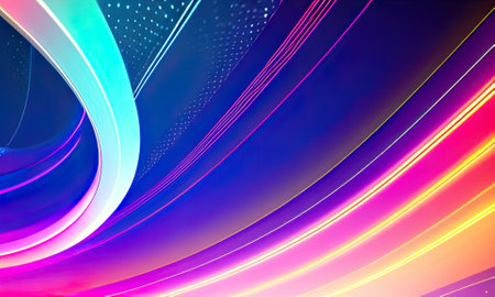 Data transfer technology concept abstract futuris wallpaper background,Generative AI.の素材