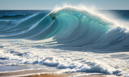 Grey beige waves papercut overlapping 3d soft pastel paper texture abstract background,Generative AI.の素材