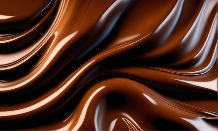 Abstract melted chocolate surface for background.の素材