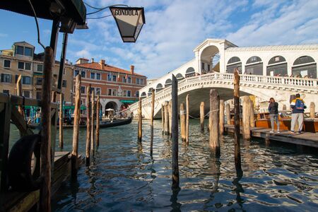 Venice with its narrow water channelsの写真素材