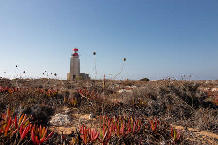 Algarve, Portugal, sagres lighthouseの写真素材
