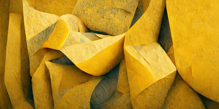 Abstract 3D illustration illusion of natural stone, plaster. art gallery.の写真素材