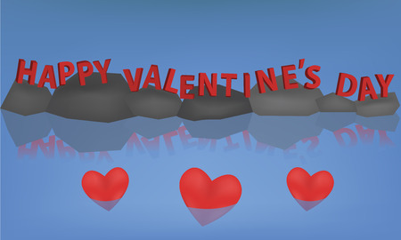 Happy Valentine's day. Greetingsのイラスト素材