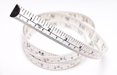 tape measure, tapeline on white background