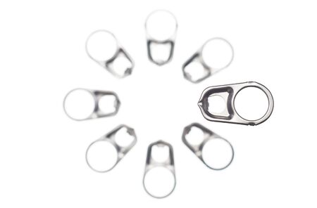 closeup of pull ring の写真素材