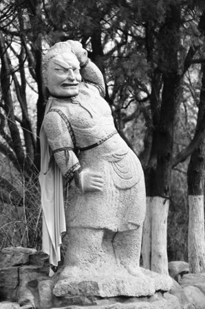 Stone carved statueの写真素材