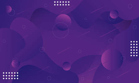 Dynamic shape composition. Background design with purple gradientのイラスト素材