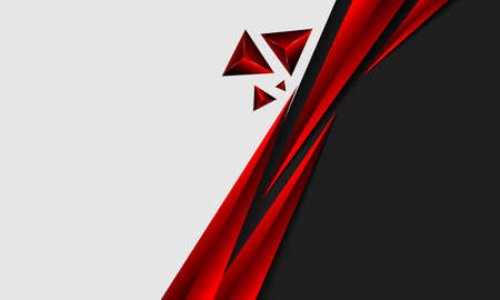 white red and black abstract background with triangle elementのイラスト素材