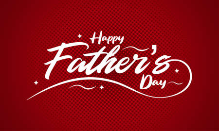 Father's Day poster or banner template. Promotion and shopping template for love dadのイラスト素材