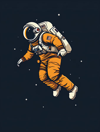 Vector background of an astronaut, generated by AIの素材