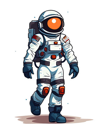 Vector background of an astronaut, generated by AIの素材