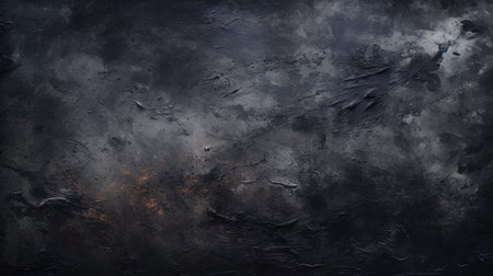 Abstract black grunge pattern background, generated by AIの素材