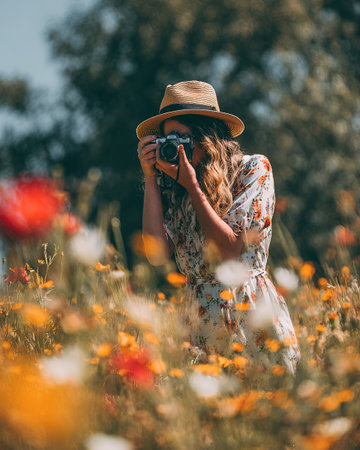 Wildflower Photography in Bright Daylightの素材