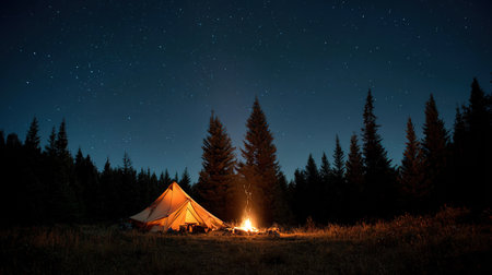 Starry Sky Forest Campsite Tentの素材