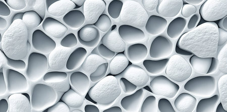 Stylized stone pattern designed in vector format for clean abstract visual texture use.の素材