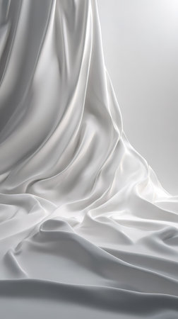 Clean minimal white background with subtle soft lighting for creative design applications.の素材