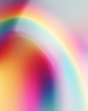 Vibrant and dreamy abstract background with soft rainbow color transitions.の素材