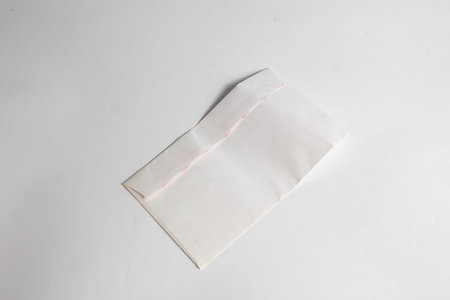 close up of adhesive tape on white background with copy space for textの写真素材