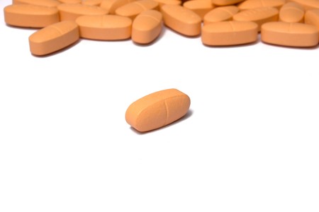 Pills on a white background it is isolatedの写真素材