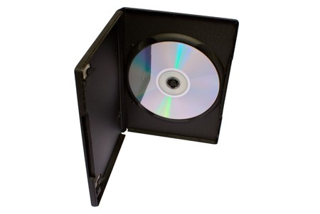 dvd box on white background isolate pathの写真素材