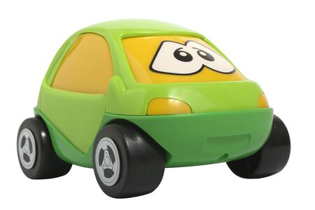 Toy car isolated on whiteの写真素材