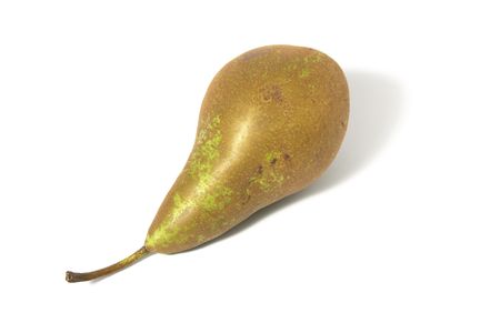 green pear isolated on the white backgroundの写真素材