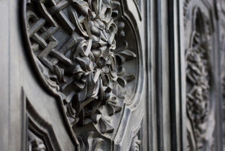 part of the wall of the church of Christ the Savior in Moscowの写真素材