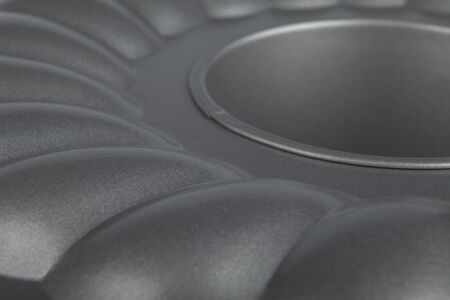the gray background of nonstick baking dishの写真素材
