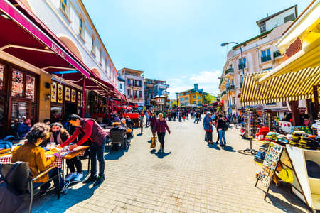 ISTANBUL - APRIL 22, 2019: BUYUKADA, Princes' Islands, Istanbul, Turkey. Buyukada is the largest island of Princes' Islands.のeditorial素材