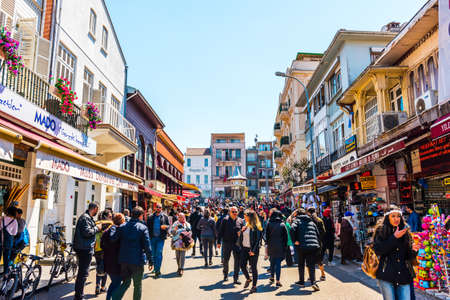 ISTANBUL - APRIL 22, 2019: BUYUKADA, Princes' Islands, Istanbul, Turkey. Buyukada is the largest island of Princes' Islands.のeditorial素材