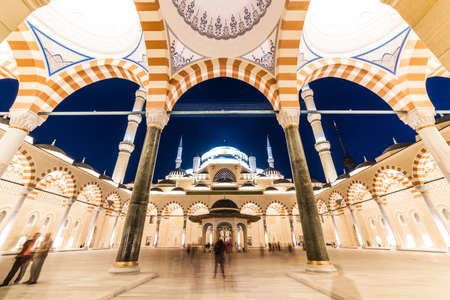 ISTANBUL, TURKEY - MARCH 12, 2019: CAMLICA MOSQUE in Istanbul, Turkey. Camlica Mosque is Turkey's biggest mosque.のeditorial素材