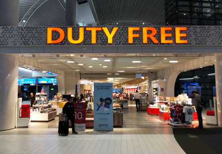 New ISTANBUL AIRPORT interior view. Istanbul Airport (IGA) is the new international airport serving the city of Istanbul. TURKEY.のeditorial素材