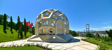 ISTANBUL, TURKEY - JUNE 29, 2020: July 15 Martyrs Memorial (15 JULY SEHITLER MEMORIAL) in Istanbul. Turkey.のeditorial素材