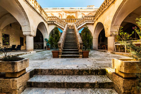 MARDIN, TURKEY - APRIL 23, 2019: Mardin Artuklu University Social Facility and Hotel. Beautiful...