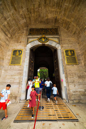 ISTANBUL - AUGUST 15, 2019: Entrance door of Topkapi Palace. ISTANBUL TURKEY.のeditorial素材