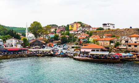 ISTANBUL - AUGUST 14, 2019: Garipce Village. Garipce is a village in Sariyer district of Istanbul Province, Turkey.のeditorial素材