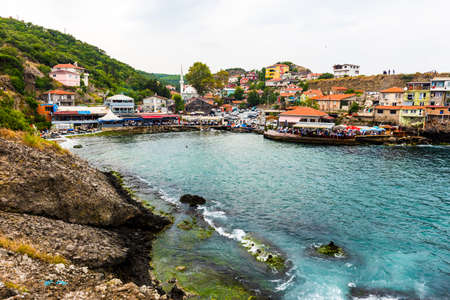 ISTANBUL - AUGUST 14, 2019: Garipce Village. Garipce is a village in Sariyer district of Istanbul Province, Turkey.のeditorial素材