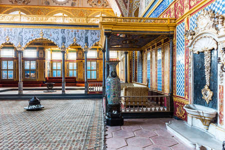 ISTANBUL - AUGUST 15, 2019: The HAREM of the SULTANS in the TOPKAPI PALACE. ISTANBUL TURKEY. Harem...