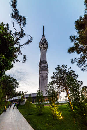 CAMLICA TOWER. ISTANBUL TURKEY. Kucuk Camlica TV Radio Tower is a telecommunications tower with observation decks and restaurants in Uskudar district. It will be a tourist attraction.のeditorial素材