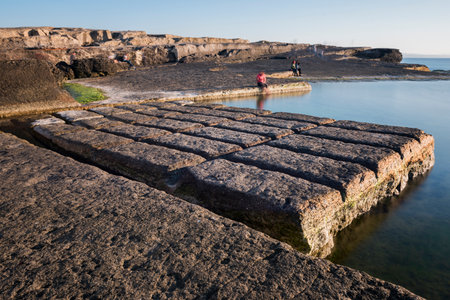 Kefken Pink Rocks. Famous rocks in Kandira, Kocaeli, Turkey.の写真素材