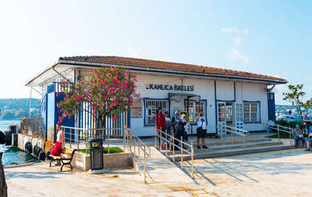 ISTANBUL, TURKEY - SEPTEMBER 2, 2018: KANLICA PORT in Kanlica District. Beykoz, Istanbul, Turkey.のeditorial素材