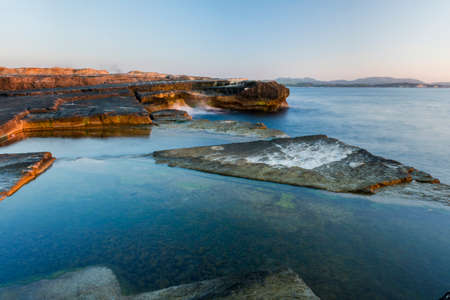 Kefken Pink Rocks. Famous rocks in Kandira, Kocaeli, Turkey.の写真素材