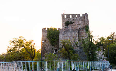Anadolu Hisari (Anatolian Fortress) in Beykoz, Istanbul, Turkey.のeditorial素材