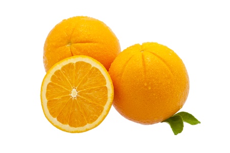 Orange isolated on white
