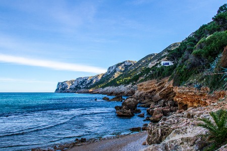 nice landscape of a cliffの写真素材