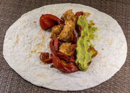 typical fajita cooked mexican dishの写真素材