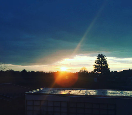 Evening sky lightの素材